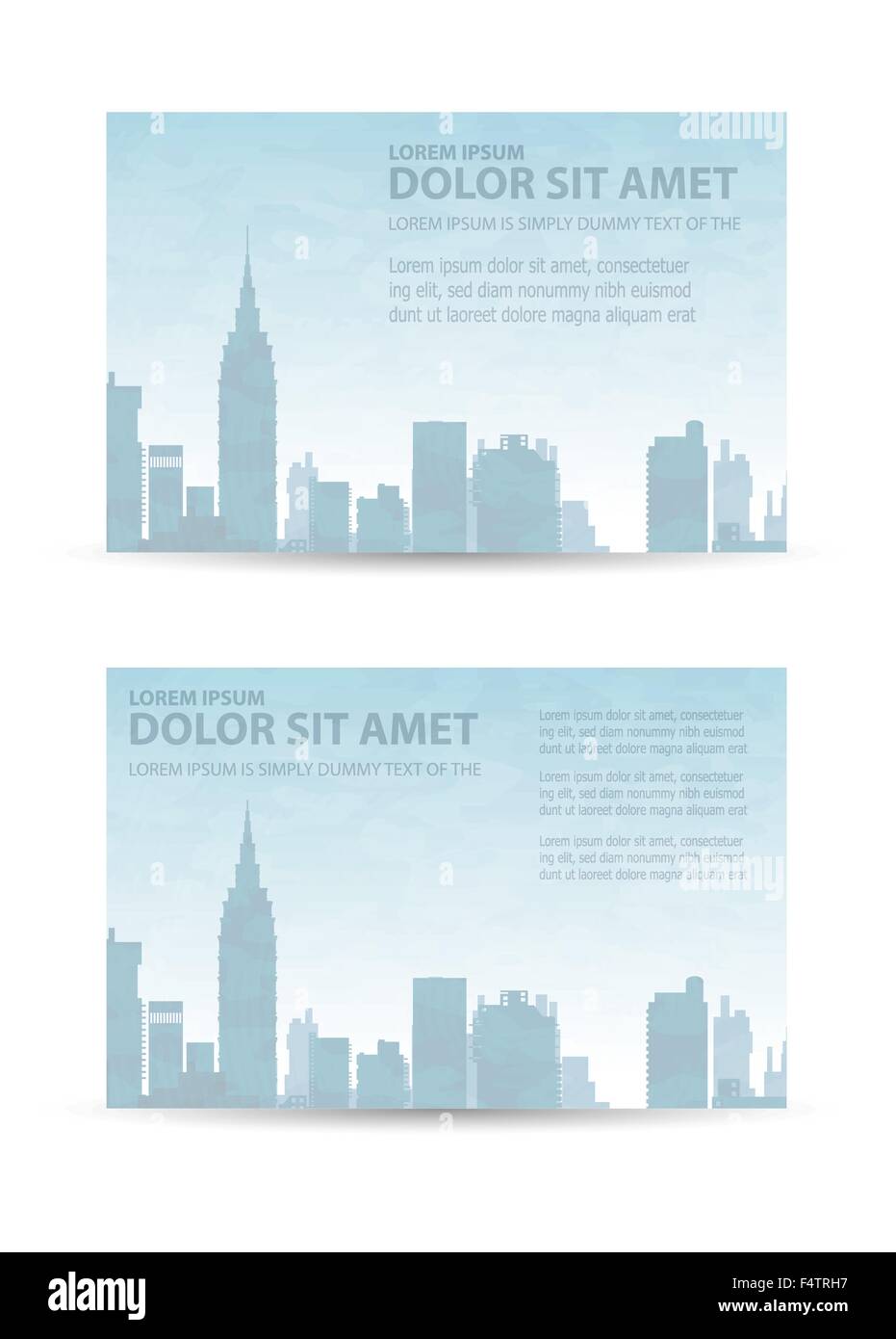 Flyer Stadt Fur Unternehmen Und Firmen Visitenkarten Und Einladungen Zu Urbanen Stil Stock Vektorgrafik Alamy