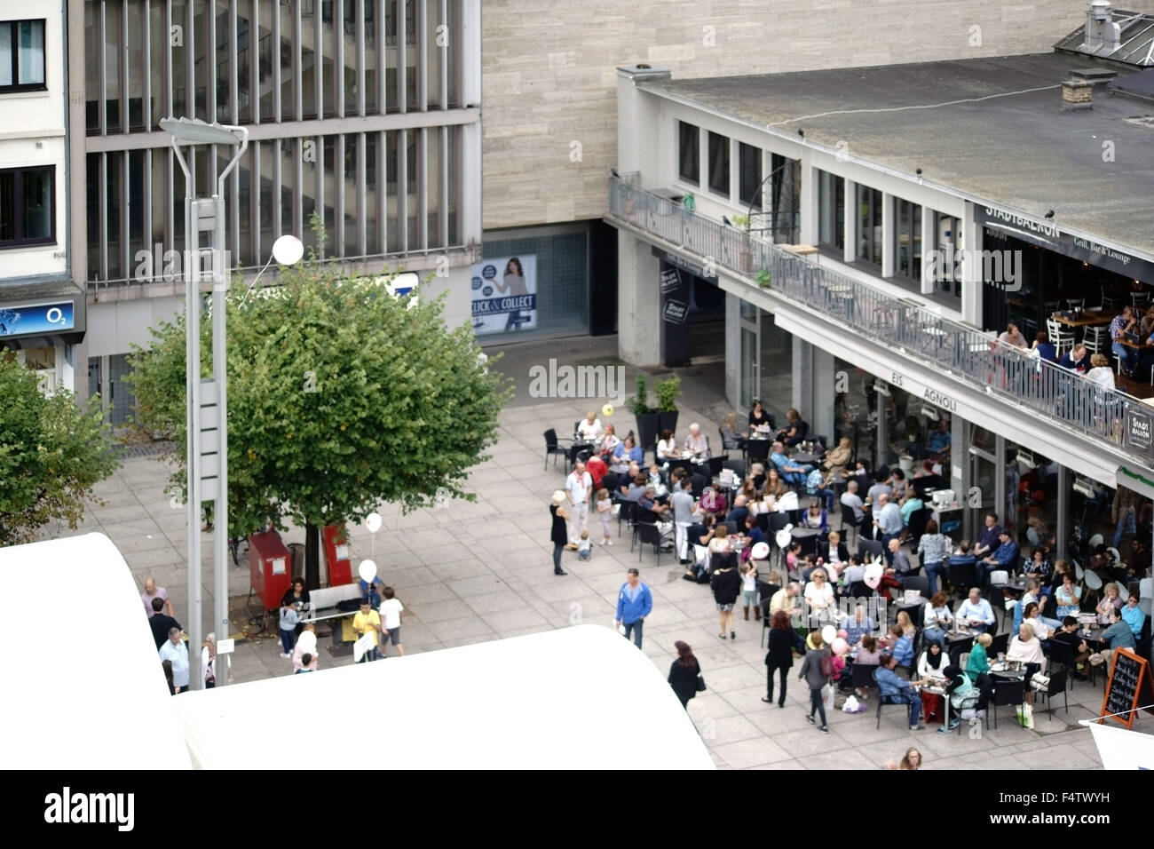 Eis Cafe Mainz Stockfoto