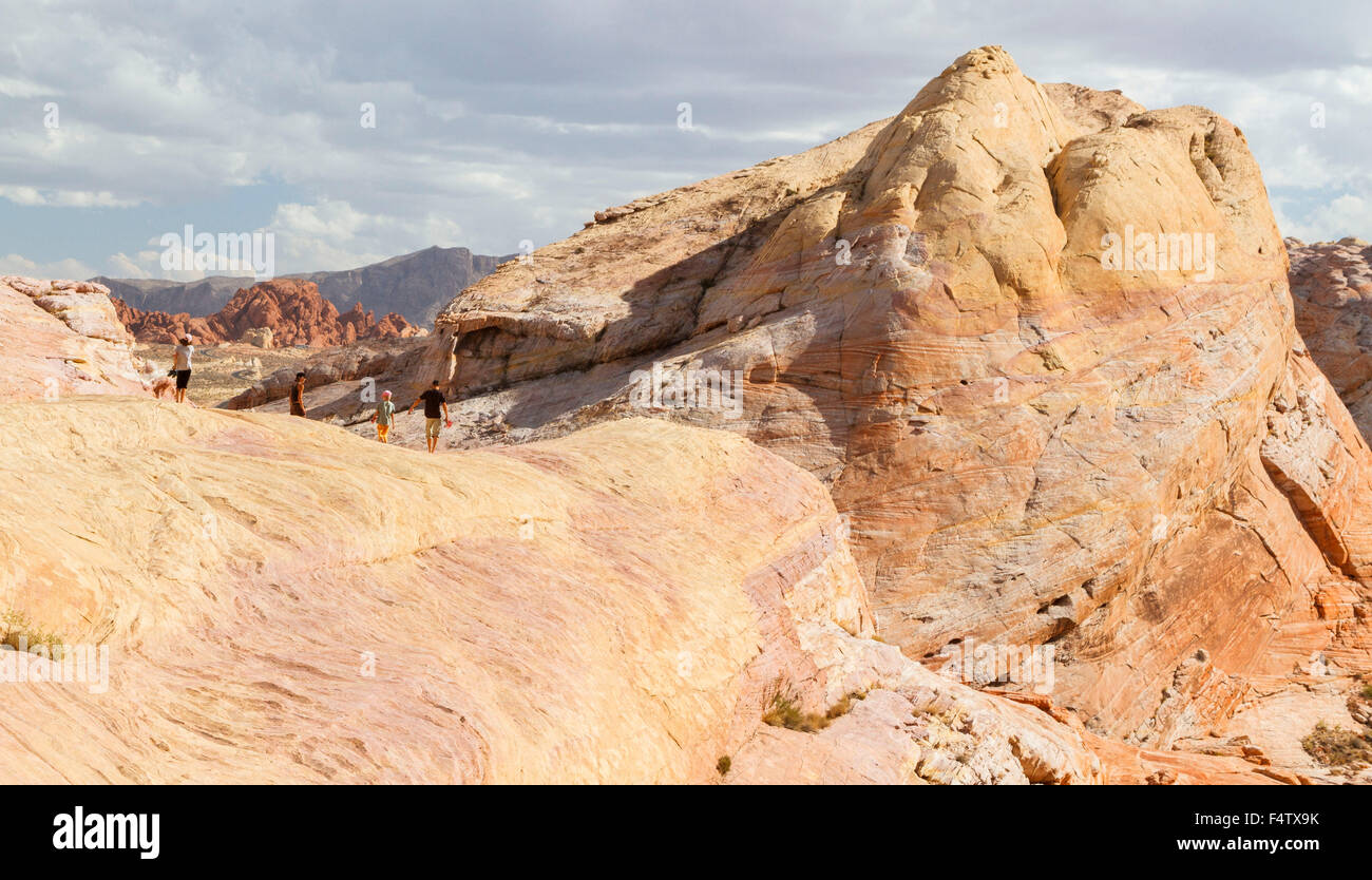 Weißen Kuppeln, Valley of Fire State Park, Nevada Stockfoto