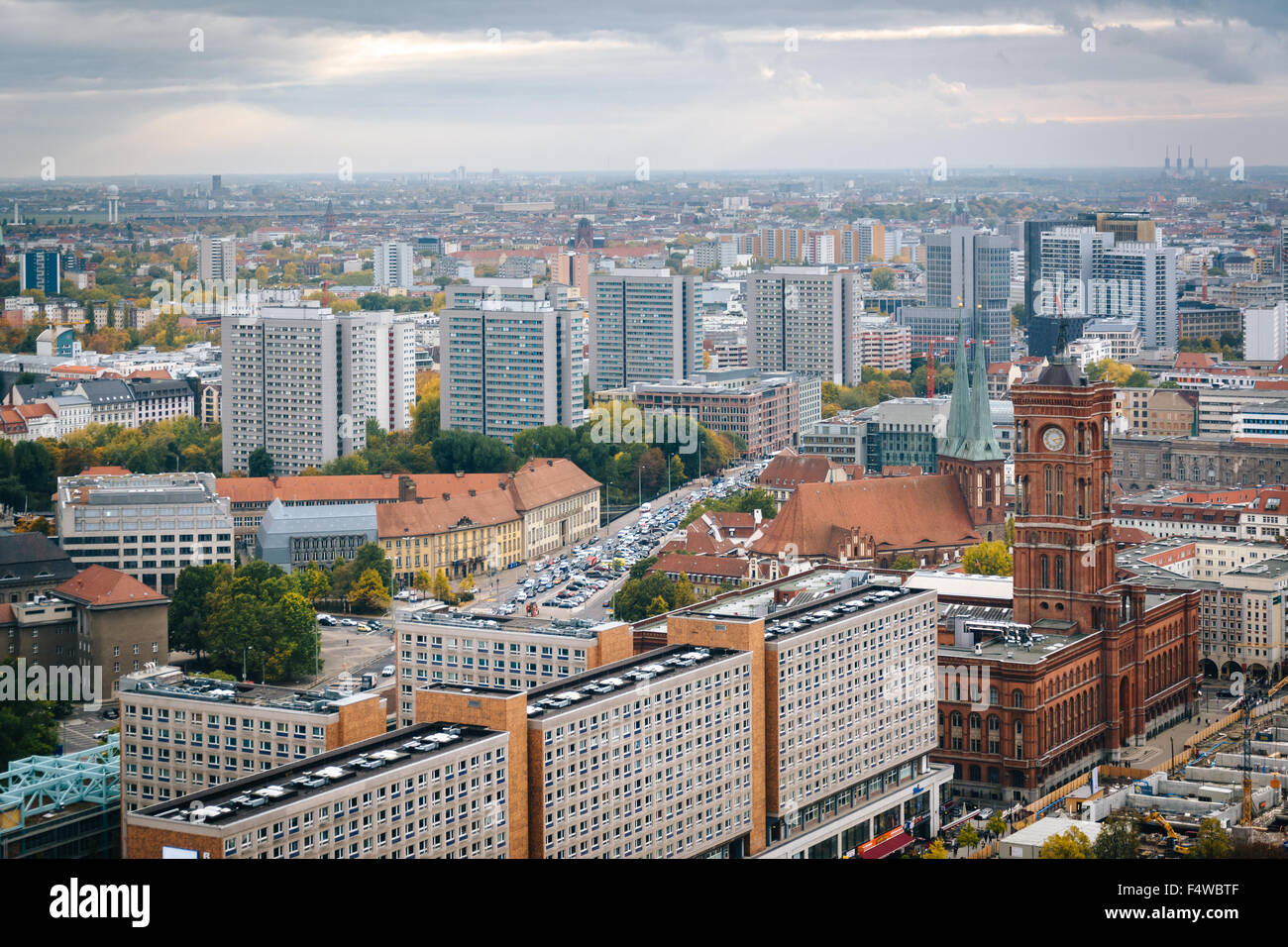 Blick auf Gebäude in Berlin, Deutschland-Mitte. Stockfoto