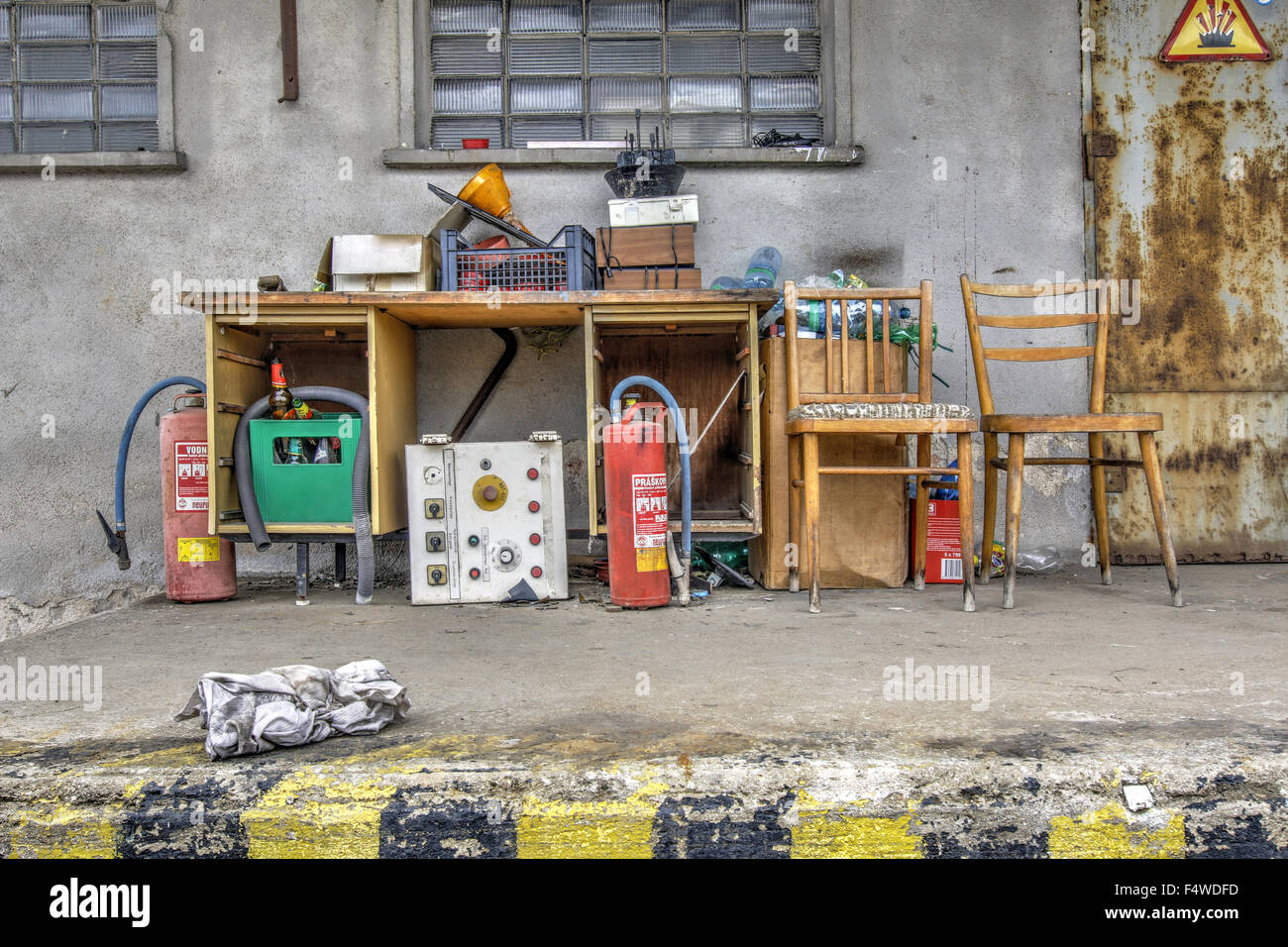 Gemütlichen Büro an der frischen Luft Stockfoto