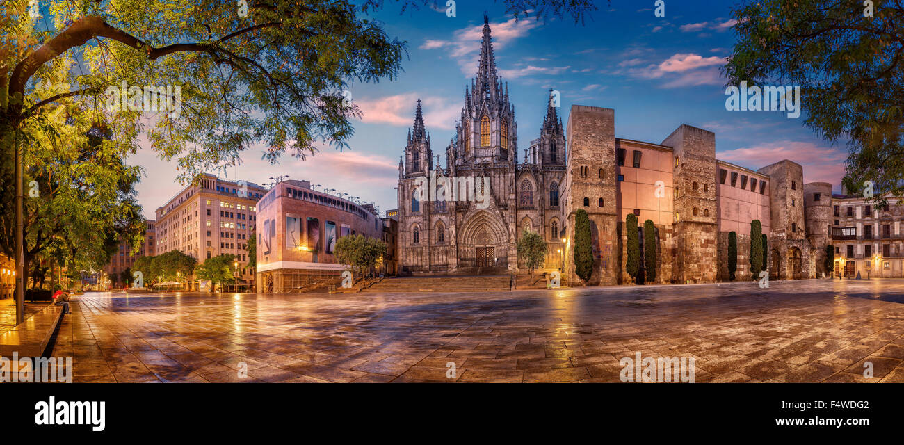 Kathedrale von Barcelona, Katalonien, Spanien Stockfoto