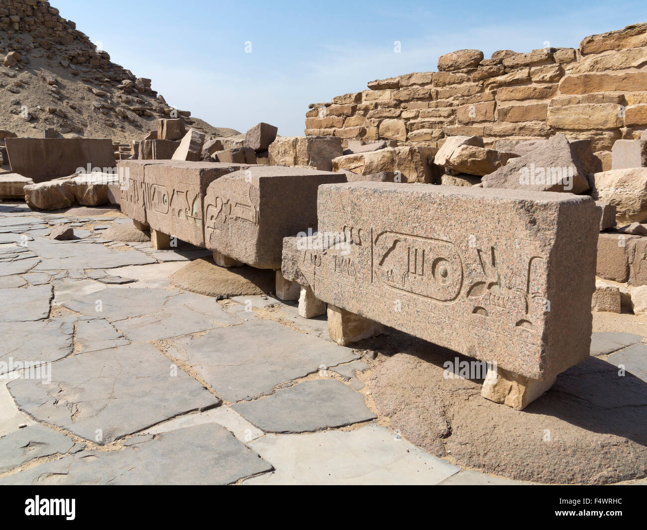 Die 5. Dynastie Nekropole bei Abu Sir, Sakkara, in der Nähe von Kairo, Ägypten Stockfoto