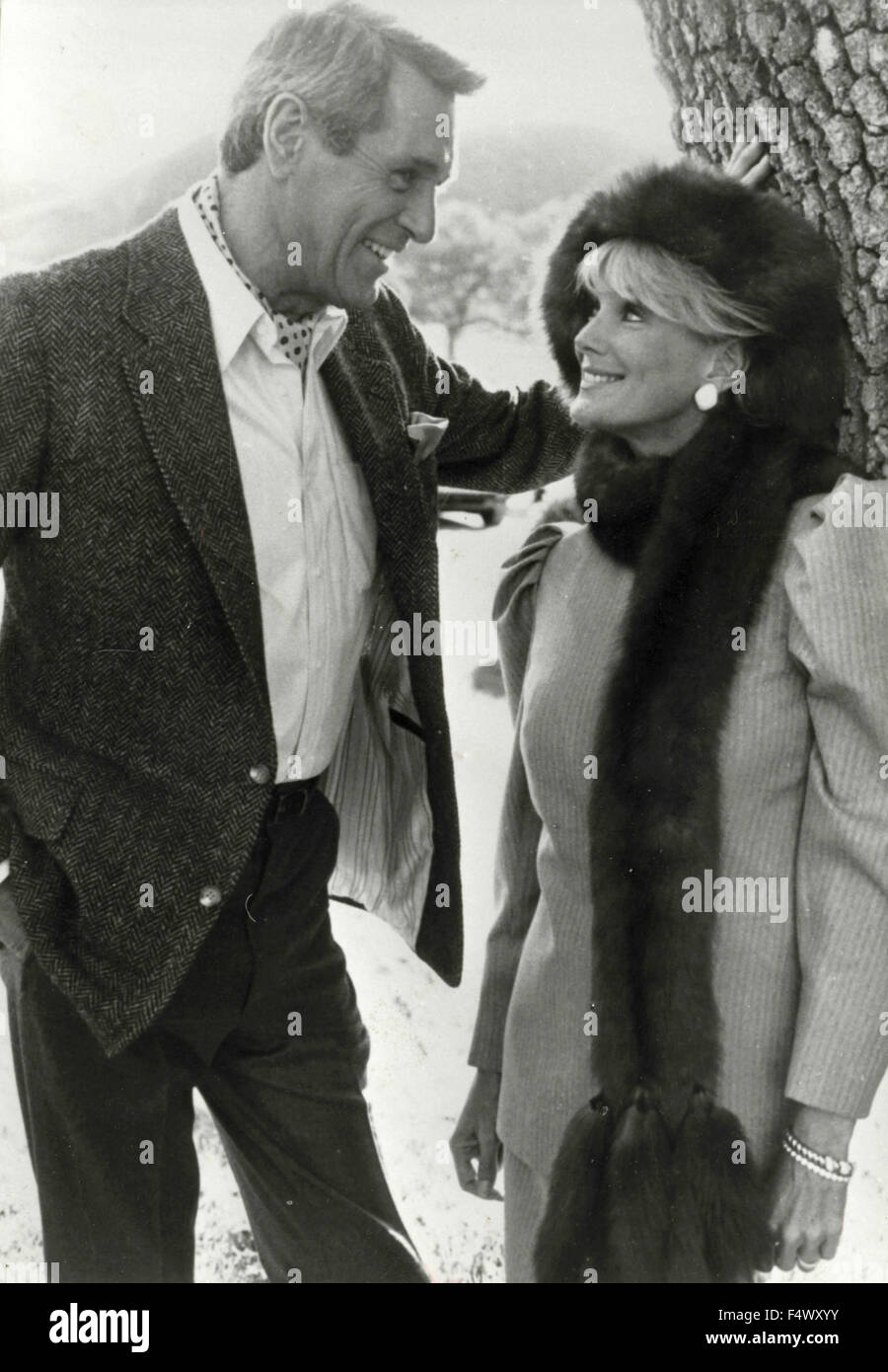 Amerikanische Schauspieler Rock Hudson und Linda Evans Stockfoto