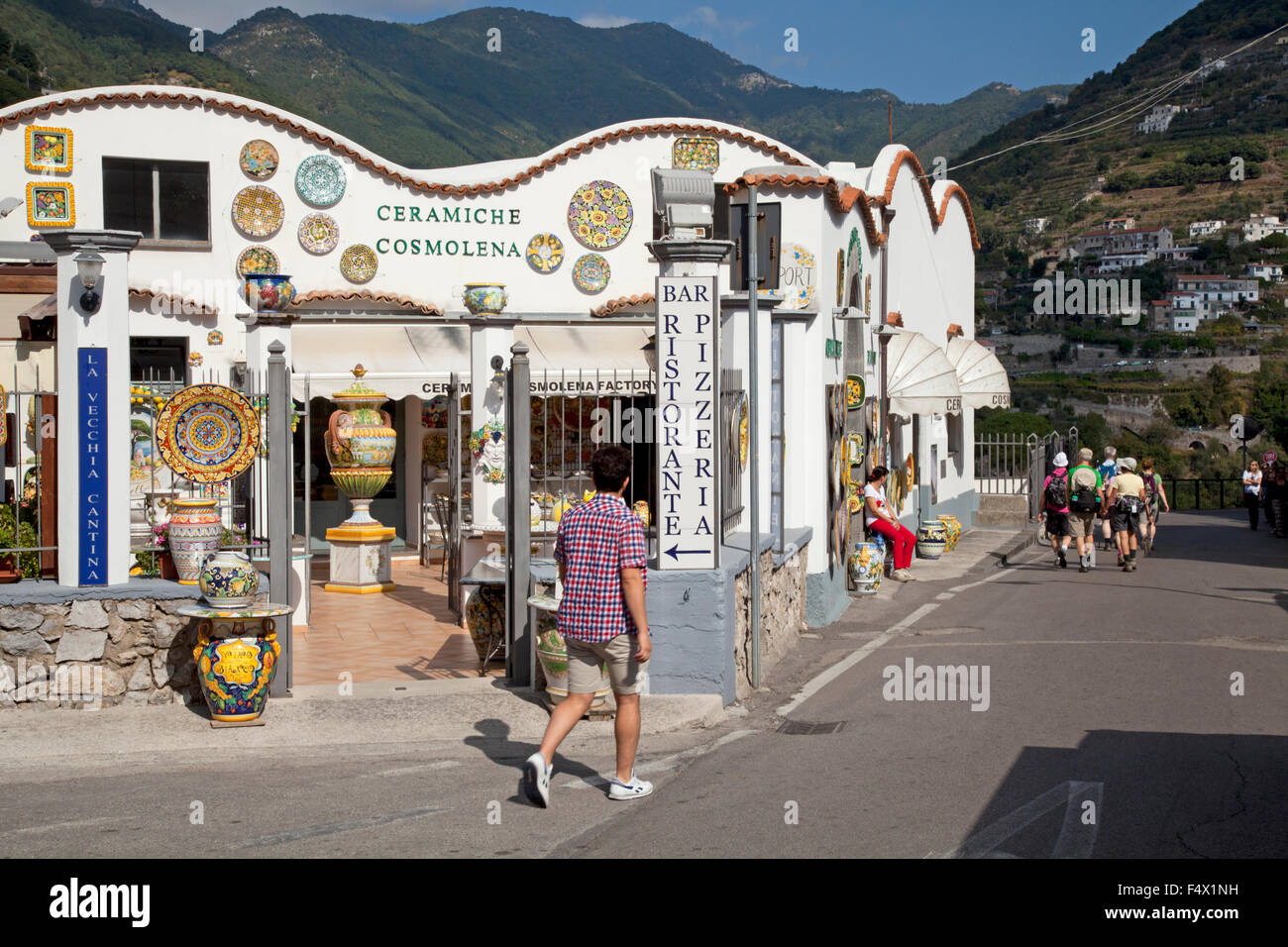 Keramik Shop, Ravello, Amalfi Küste, Italien Stockfotografie - Alamy