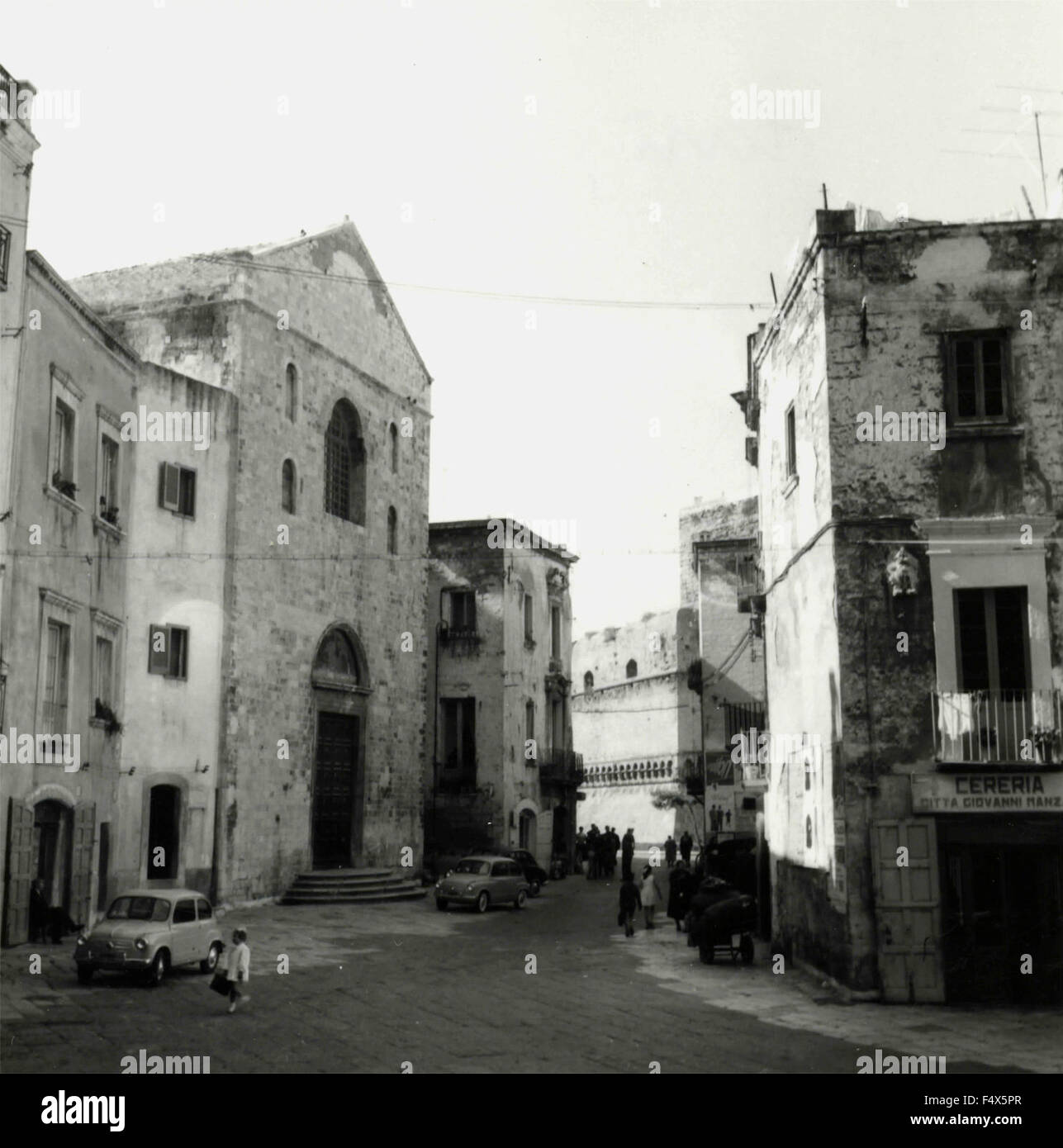 Eine Möglichkeit von Bari mit der Kerze Factory Shop Giovanni Manzari, Italien Stockfoto