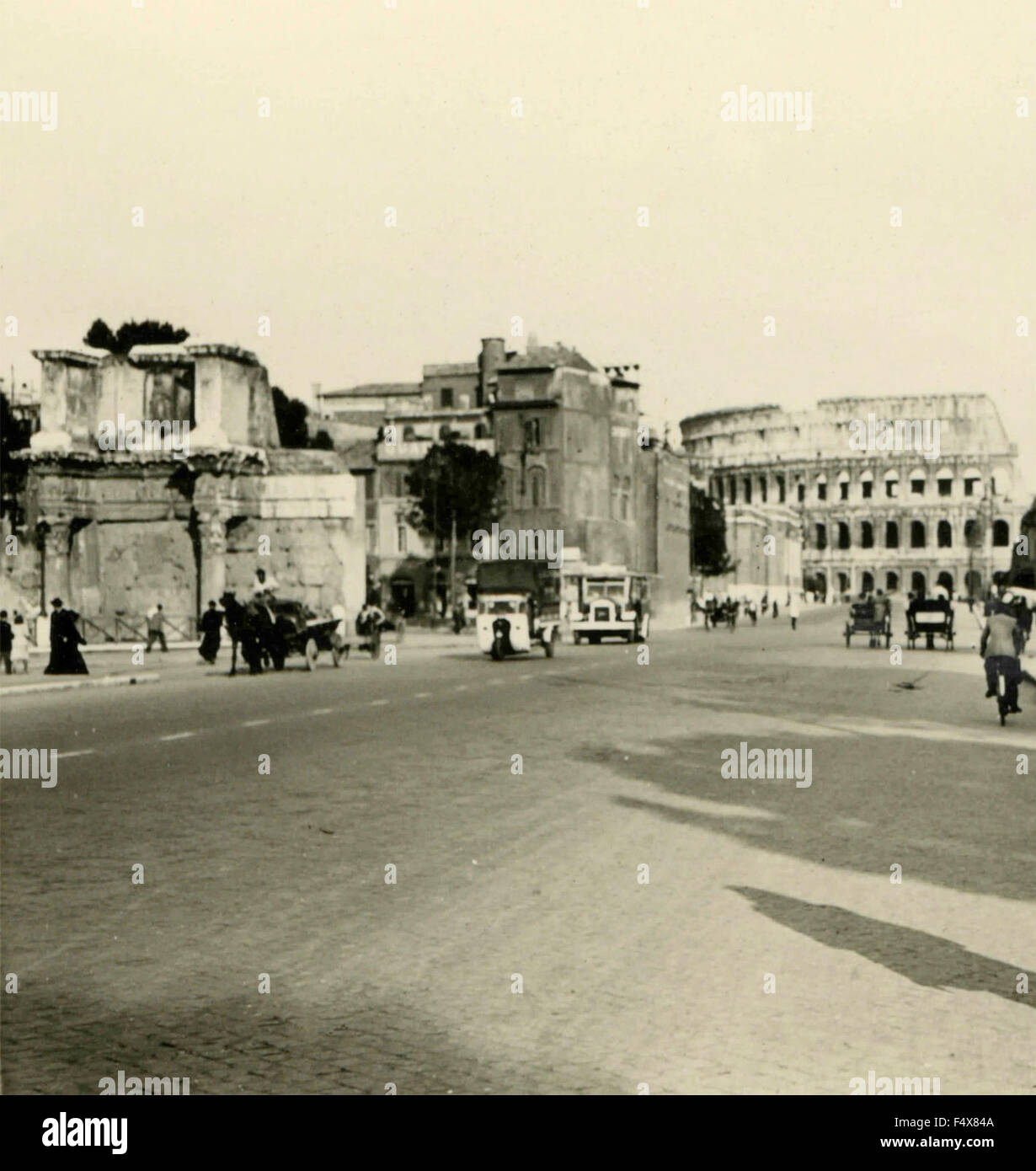 Via dei Fori Imperiali in Rom, Italien Stockfoto