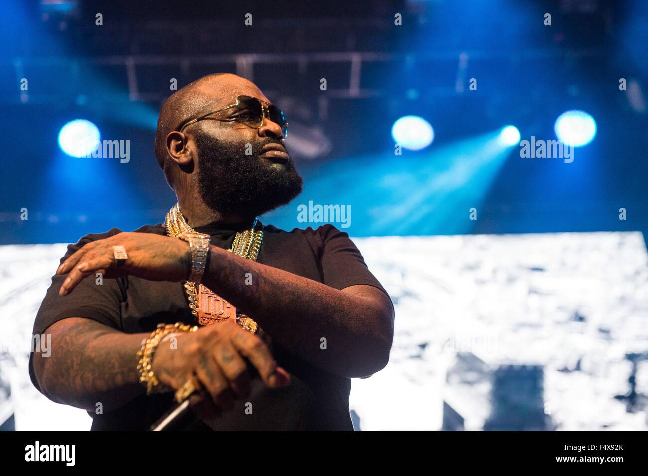 Rick Ross in Anwesenheit für Power 105.1 Kraftpaket 2015 - Teil2, Barclays Center, Brooklyn, NY 22. Oktober 2015. Foto von: Steven Ferdman/Everett Collection Stockfoto