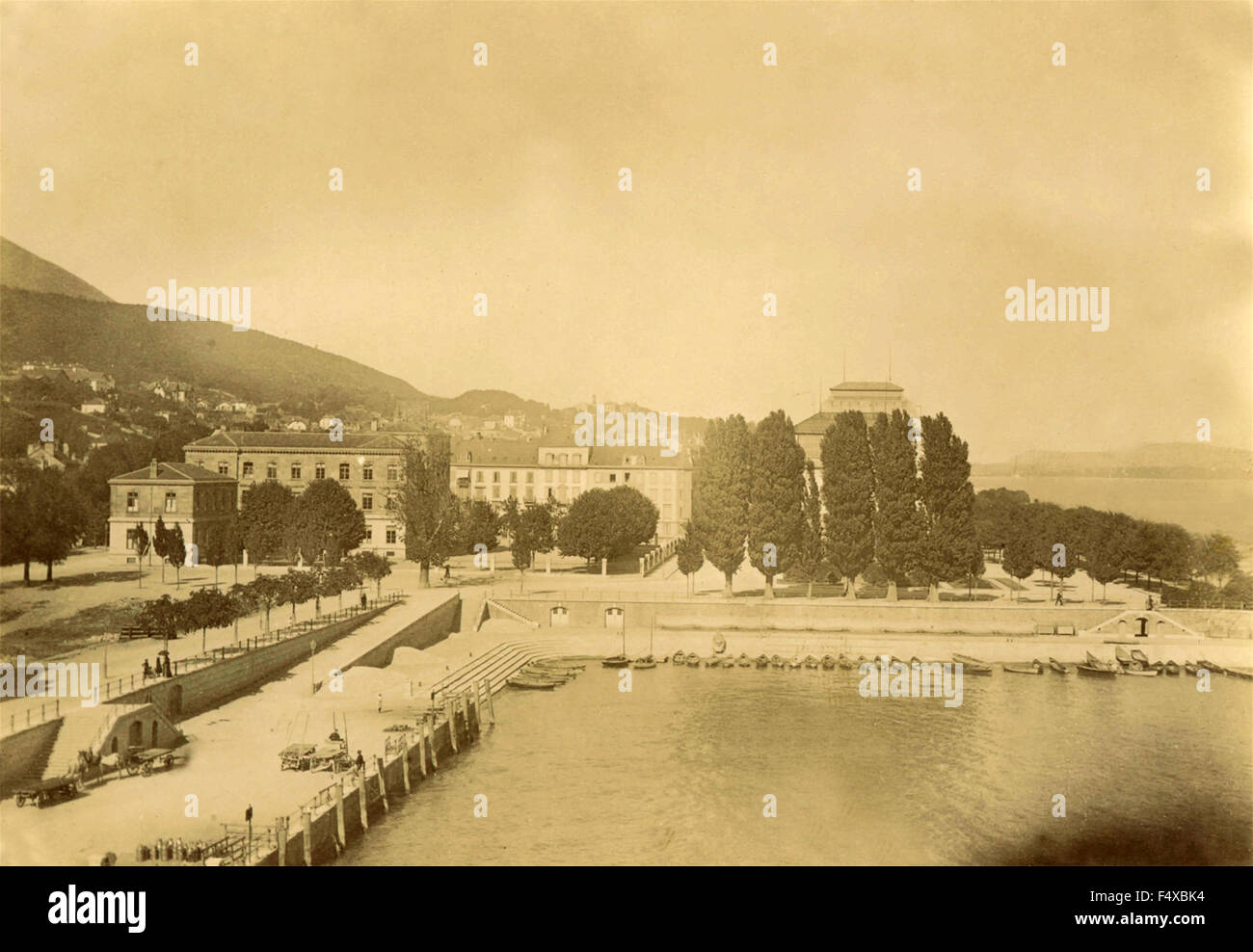 Panoramablick auf Genf, Schweiz Stockfoto