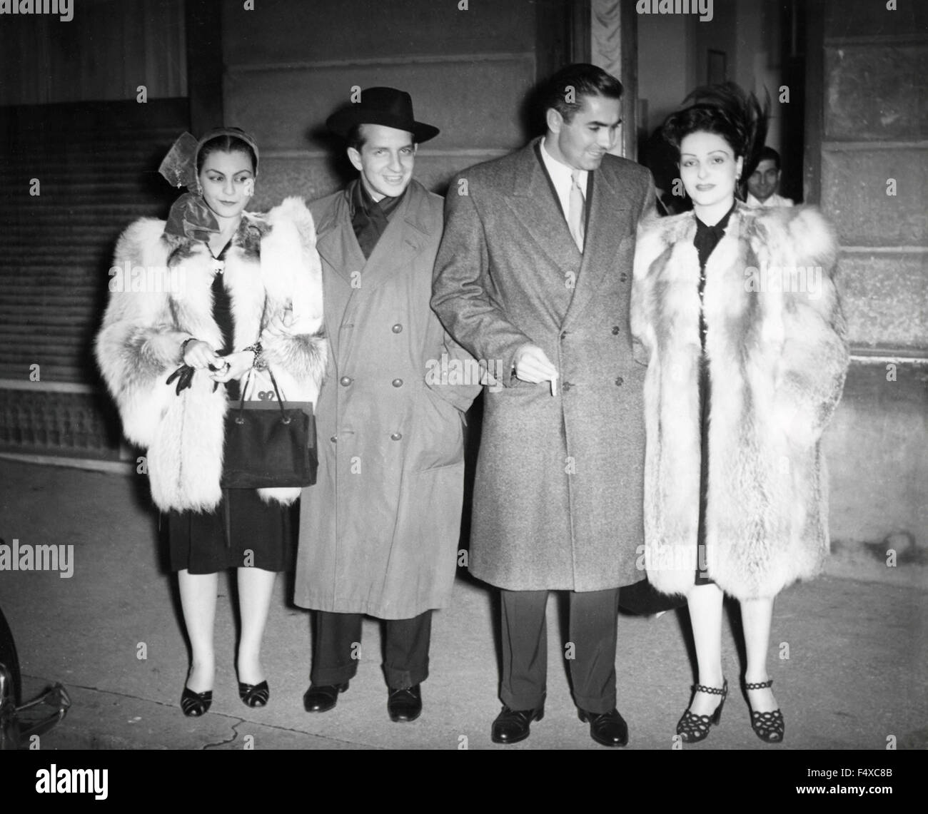 Amerikanische Schauspieler Tyrone Power und Maria Montez Stockfoto