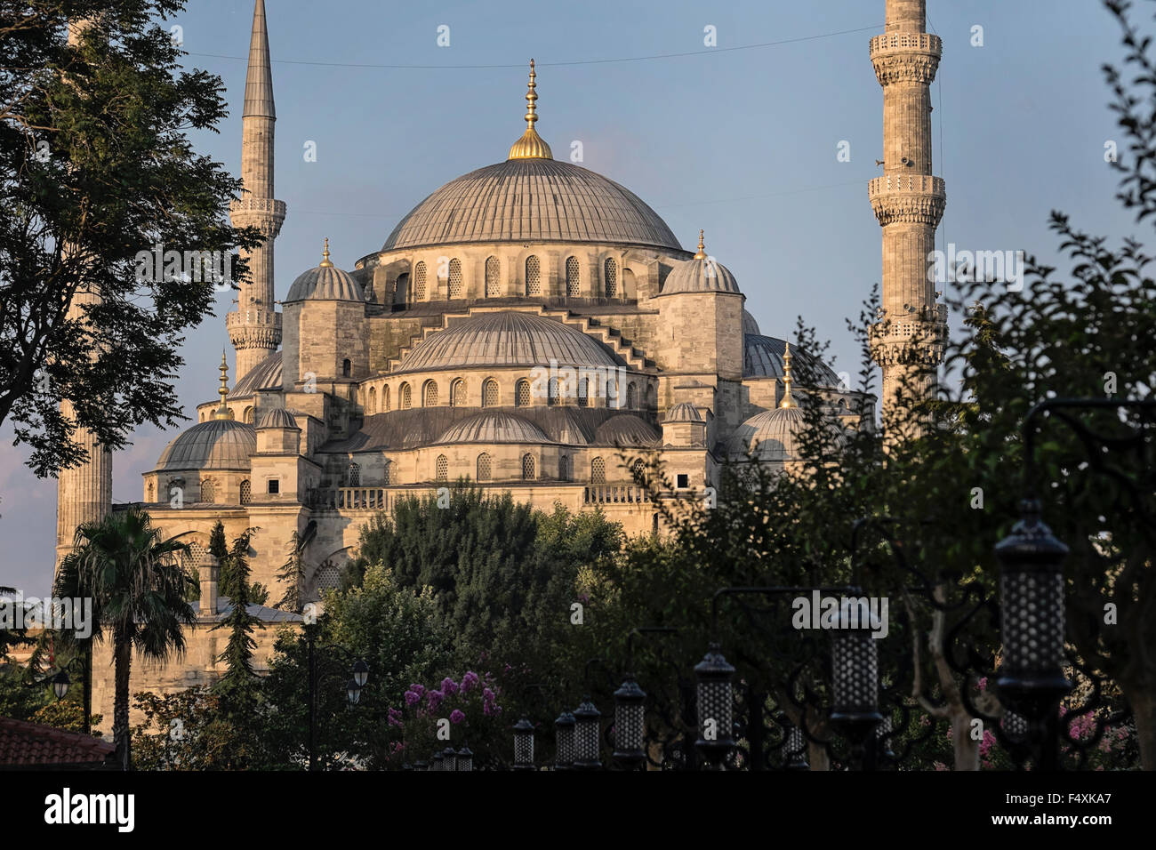 Die blaue Moschee in Sultanahmet Square Istanbul Türkei Stockfoto