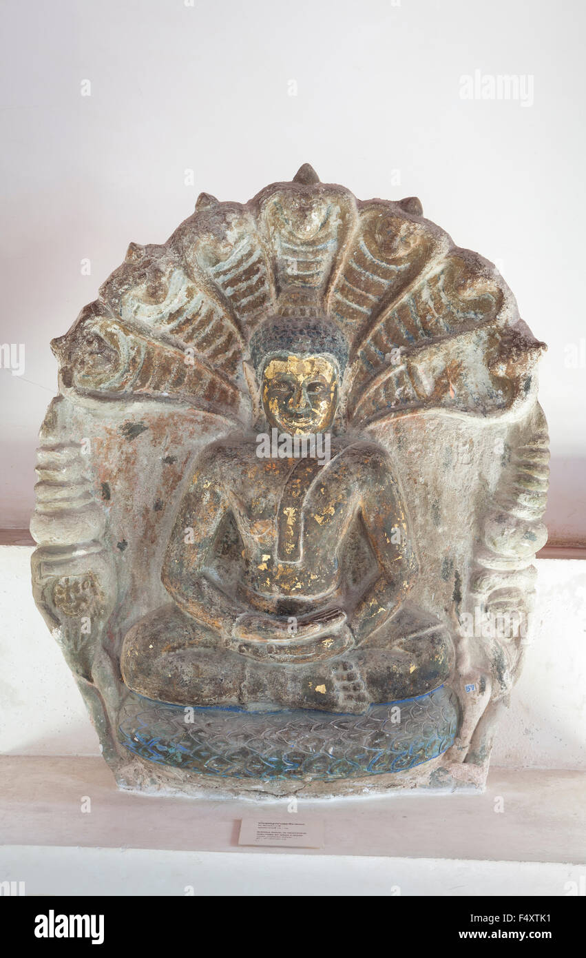 Buddha-Bildnis, Viharn Kien Museum, Nakhon Si Thammarat, Thailand Stockfoto
