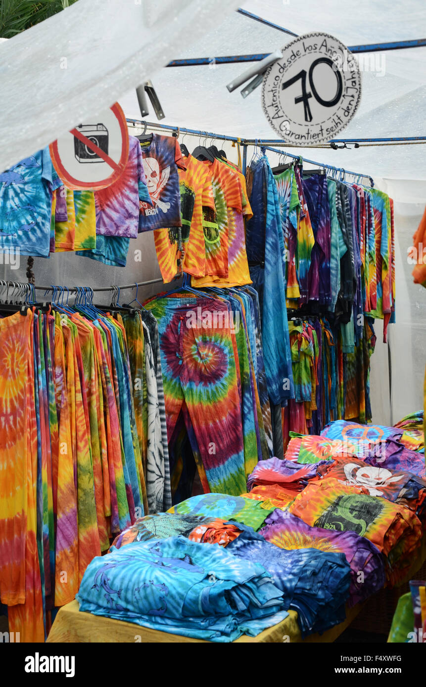 Punta Arabi, Hippiemarkt in Es Canar auf Ibiza Stockfoto