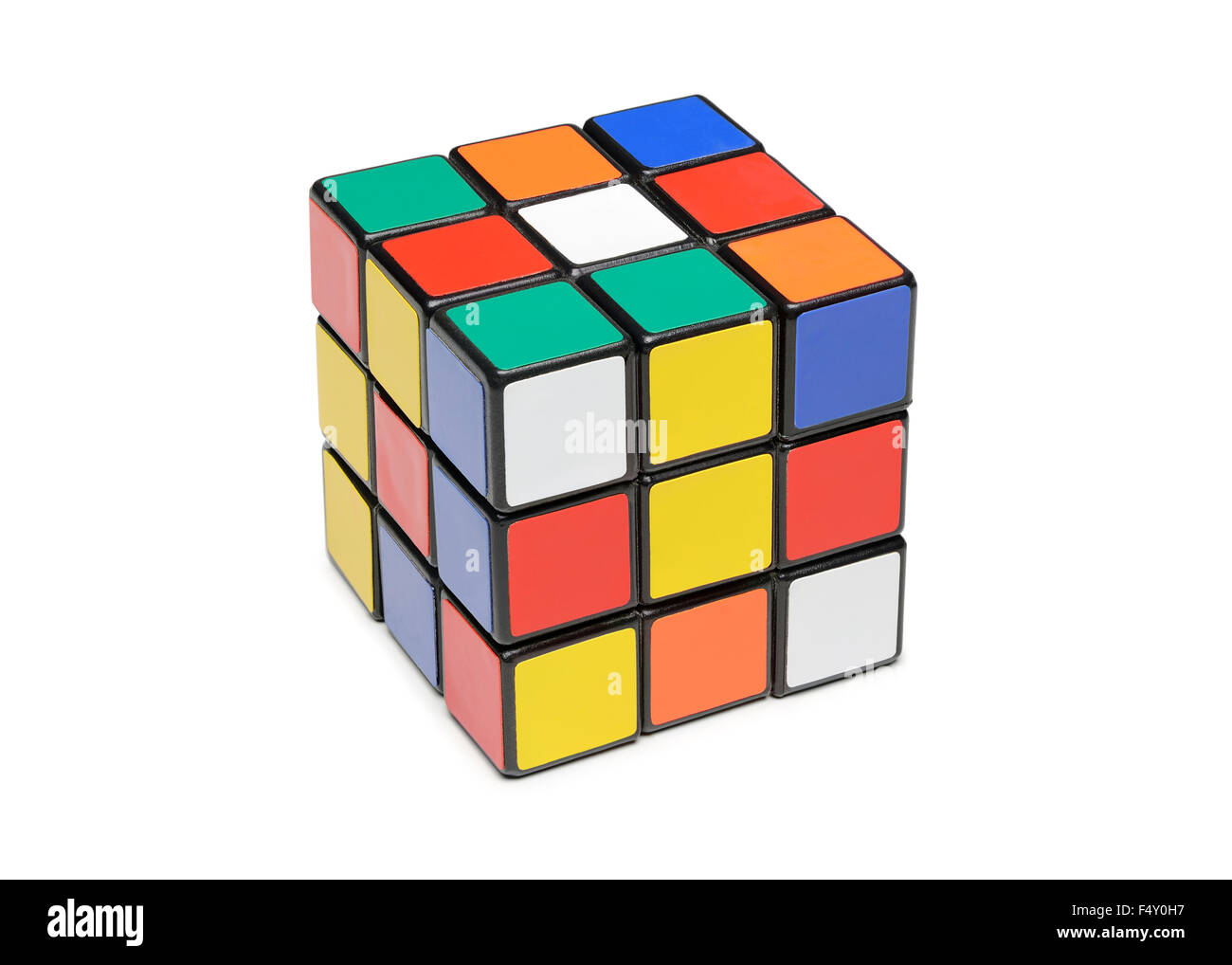 Rubiks Cube, ausschneiden. Stockfoto
