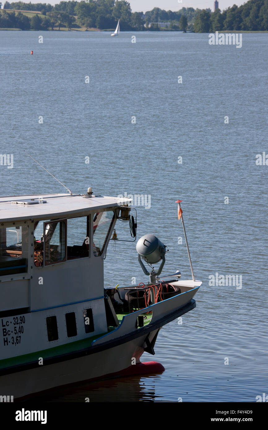 Passagierschiff in Masuren - Masurische Seenplatte Stockfoto
