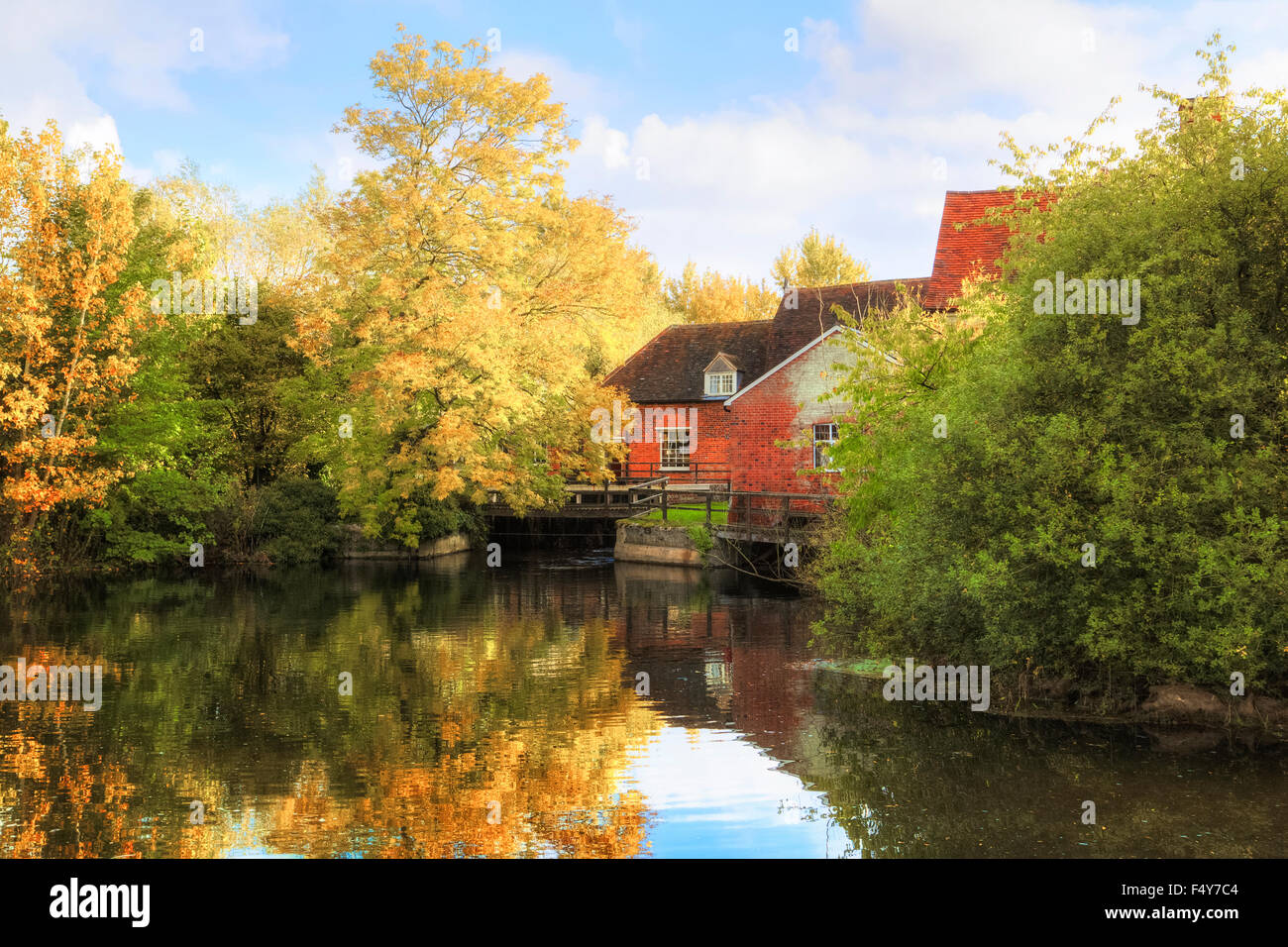 Flatford Mühle, Suffolk, England, UK Stockfoto