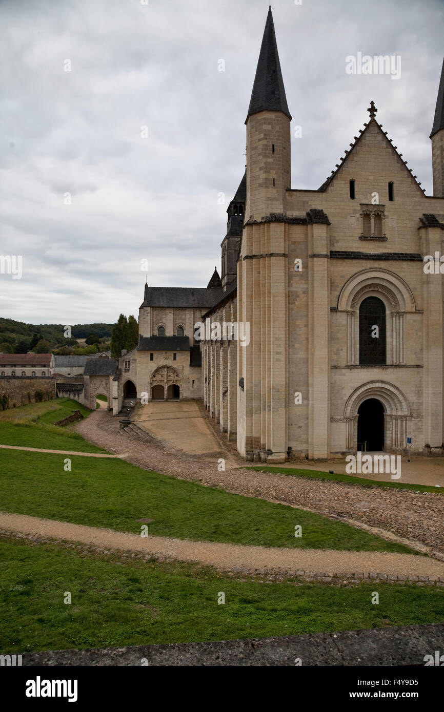 Abbaye de Fontevraud, Saumur, Loire Stockfoto