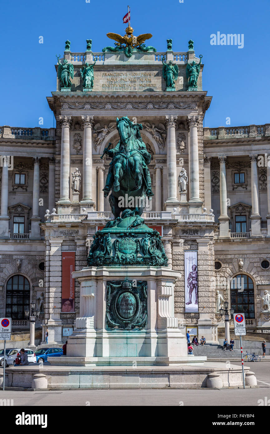 Wien - 22 Juli: Hofburg Palace ist beherbergt einige der mächtigsten Menschen in der europäischen und österreichischen Geschichte, einschließlich der Stockfoto