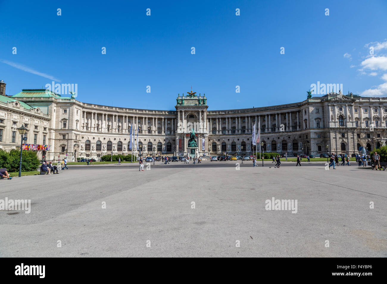 Wien - 22 Juli: Hofburg Palace ist beherbergt einige der mächtigsten Menschen in der europäischen und österreichischen Geschichte, einschließlich der Stockfoto