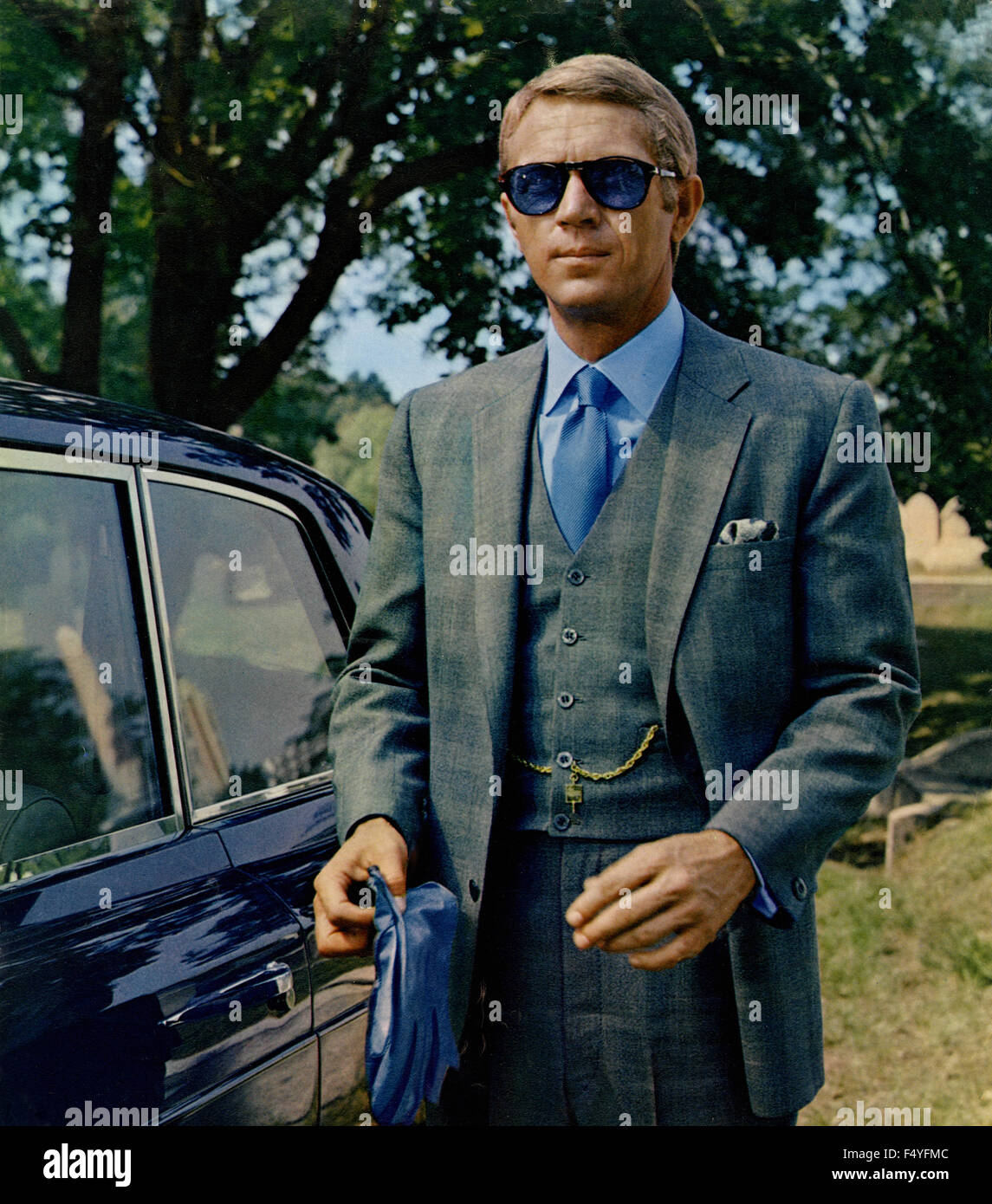 Der Schauspieler Steve McQueen in einer Szene aus dem Film "The Thomas Crown Affair", 1968 Stockfoto
