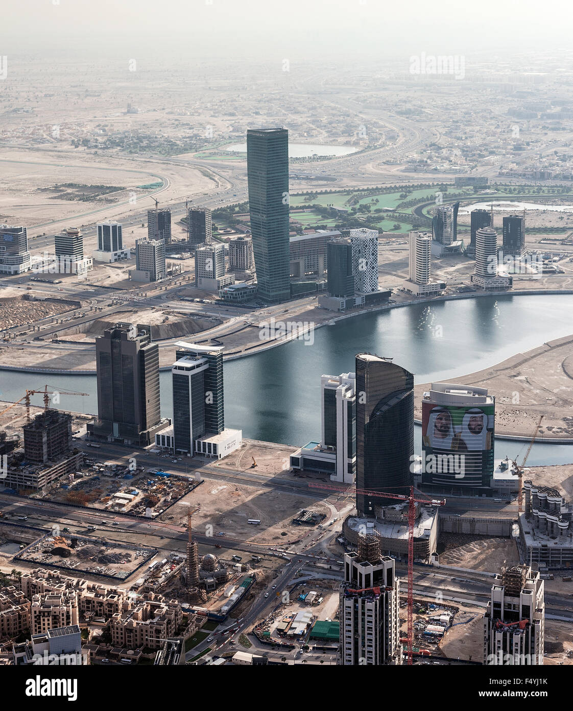 Die Gebäude im Emirat Dubai Stockfoto