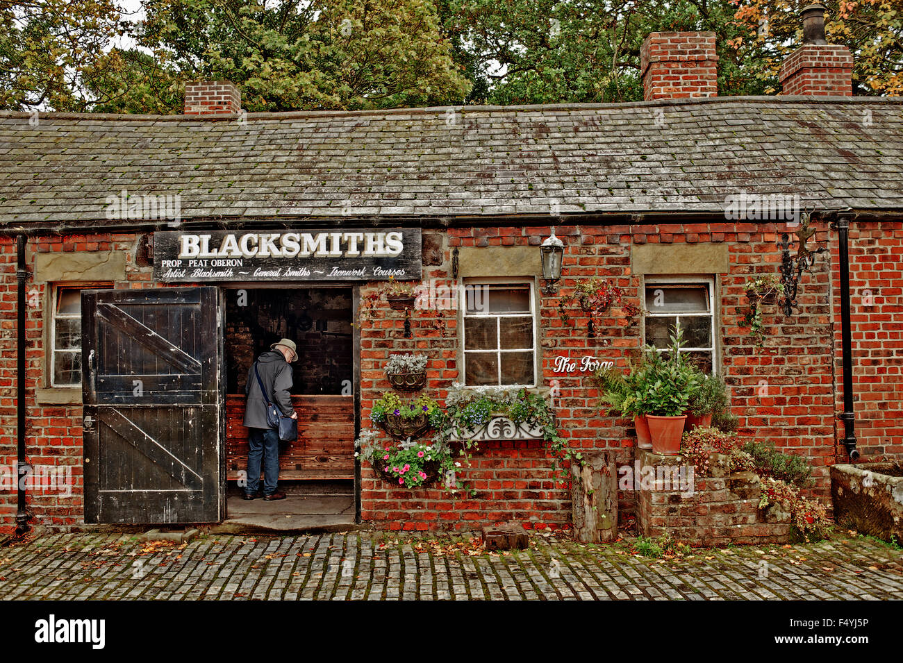 Schmiede, Preston Hall Museum Stockfoto