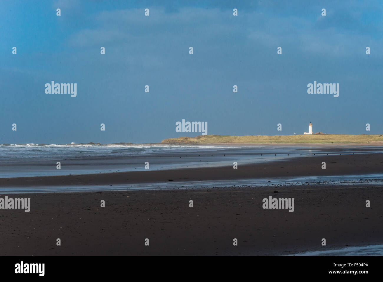 Sonne auf Turnberry Leuchtturm Stockfoto