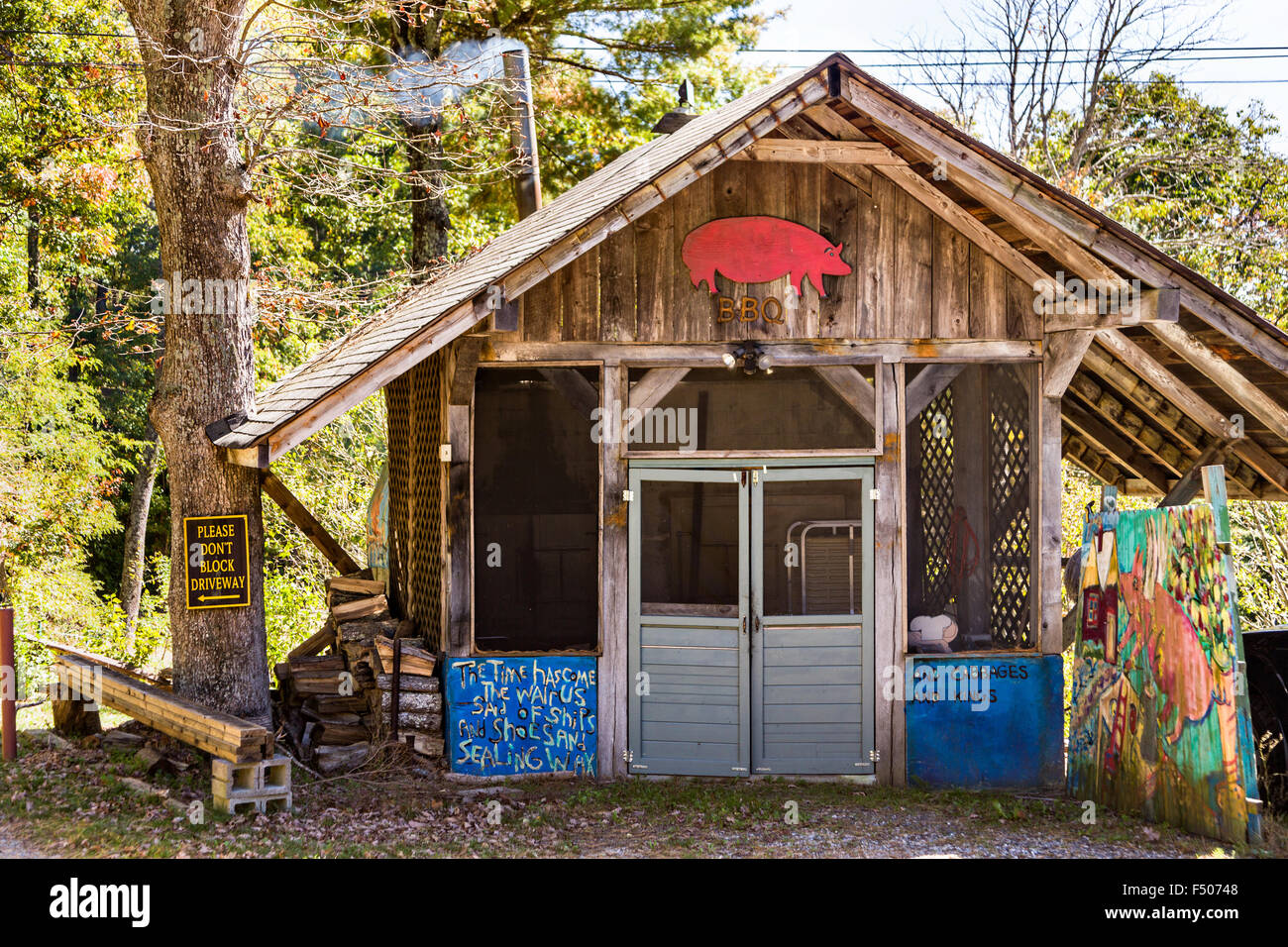 Der Blue Ridge Mountain Weiler Little Switzerland, North Carolina  Stockfotografie - Alamy