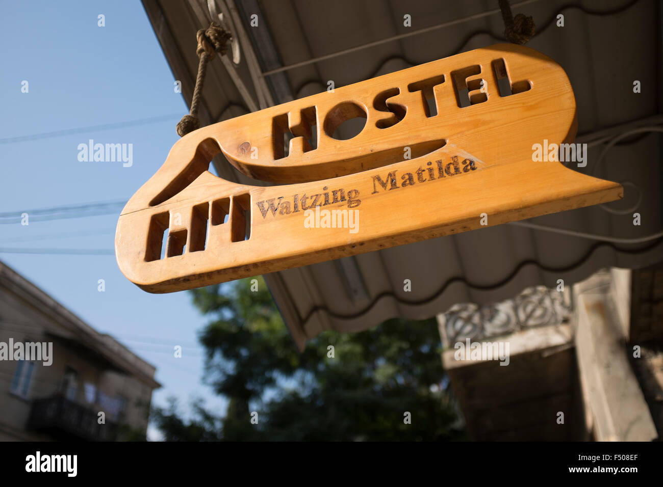 Waltzing Matilda-Gästehaus in Tiflis unweit Rustaveli Stockfoto
