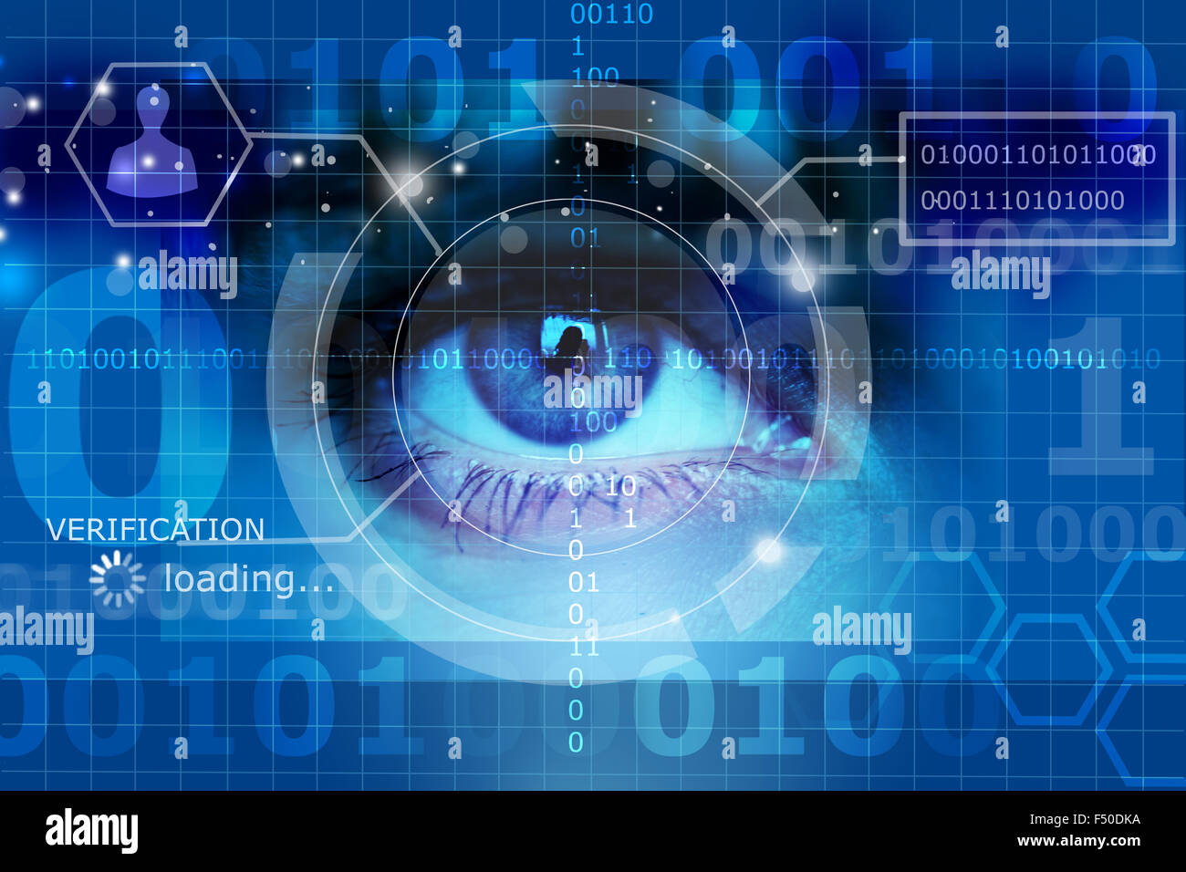 biometrischen Screening Auge Stockfoto