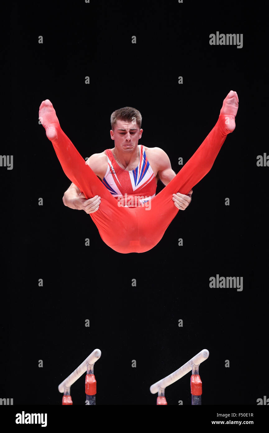 Birmingham, Vereinigtes Königreich. 25. Oktober 2015. Gymnastik World Championships Herren Qualifikation 25.10.15. Max Whitlock Credit: ALAN EDWARDS/Alamy Live-Nachrichten Stockfoto