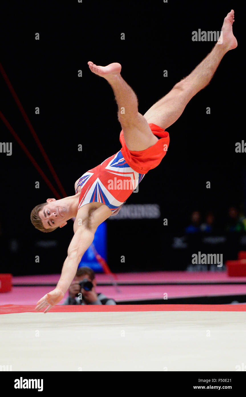 Birmingham, Vereinigtes Königreich. 25. Oktober 2015. Gymnastik World Championships Herren Qualifikation 25.10.15. Max Whitlock Credit: ALAN EDWARDS/Alamy Live-Nachrichten Stockfoto