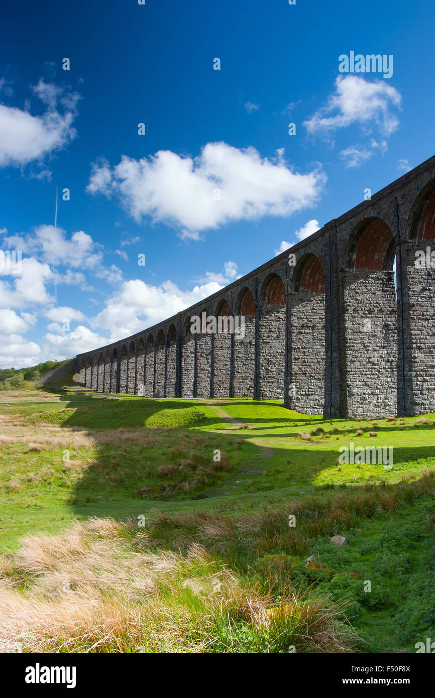 Berühmten Ribblehead-Viadukt in Yorkshire Dales National Park, Großbritannien Stockfoto