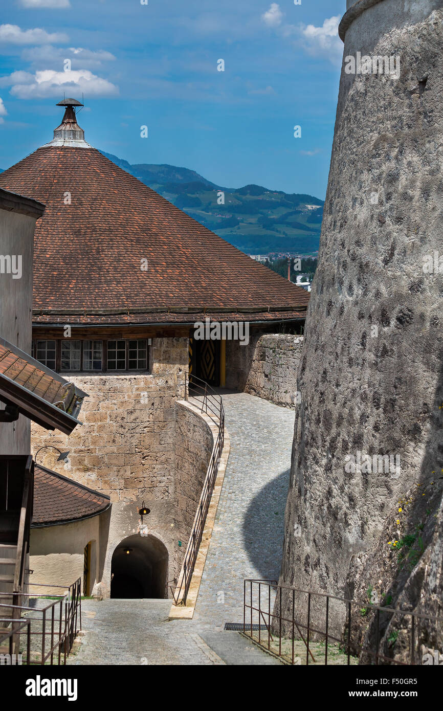 schöne Burg in Österreich Kufstein Stockfoto