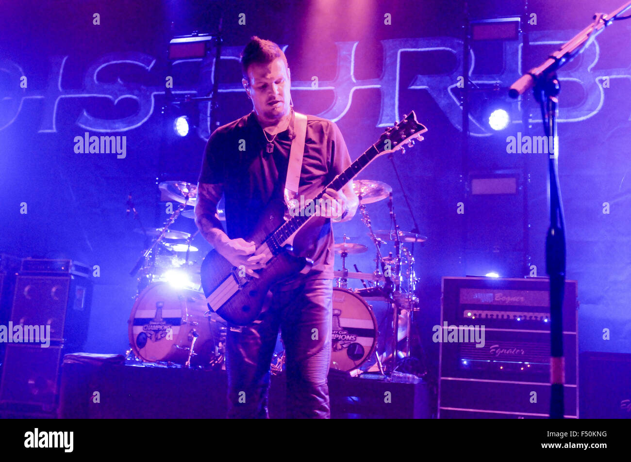 Gestörte ihr Debütalbum "Verewigt" bei House of Blues Chicago Featuring: Dan Donegan Where: Chicago, Illinois, USA bei: 22. August 2015 Stockfoto