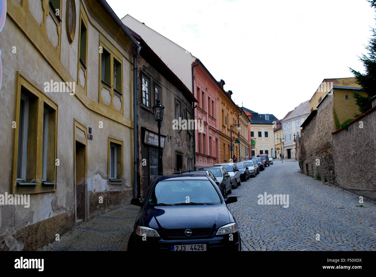 Altbauten in Kutná Hora, Tschechische Republik, Europa. UNESCO-Weltkulturerbe. Stockfoto