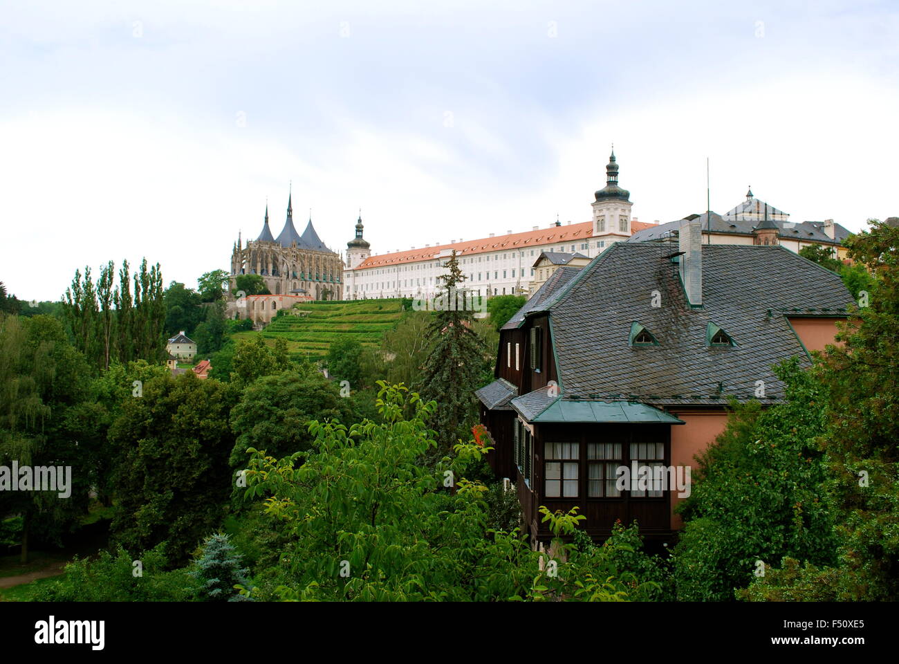Altbauten in Kutná Hora, Tschechische Republik, Europa. UNESCO-Weltkulturerbe. Stockfoto