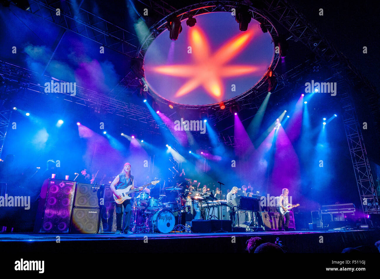 Deep Purple auf Konzert in Dresden Stockfoto