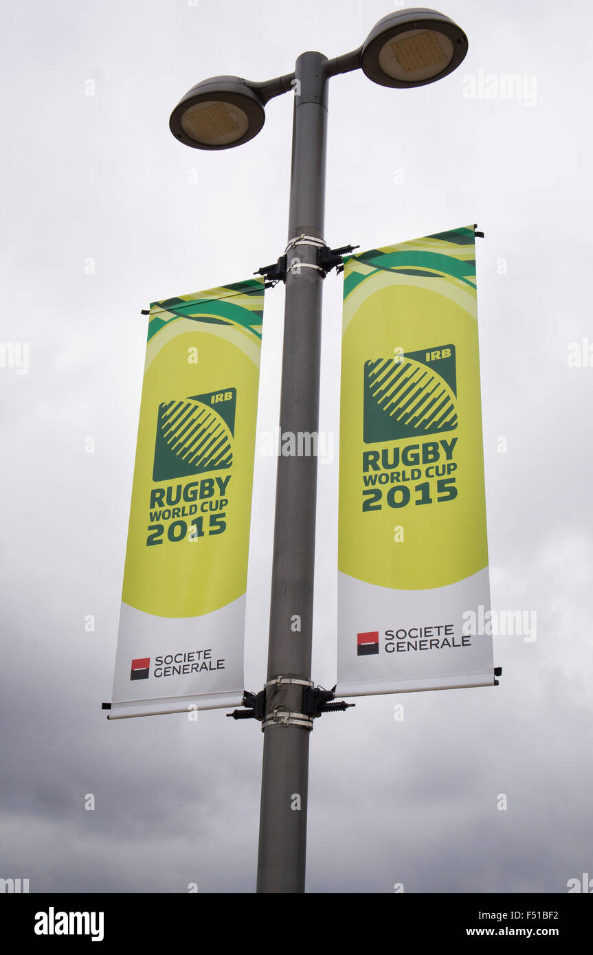 Rugby World Cup 2015 Plakat Stockfoto