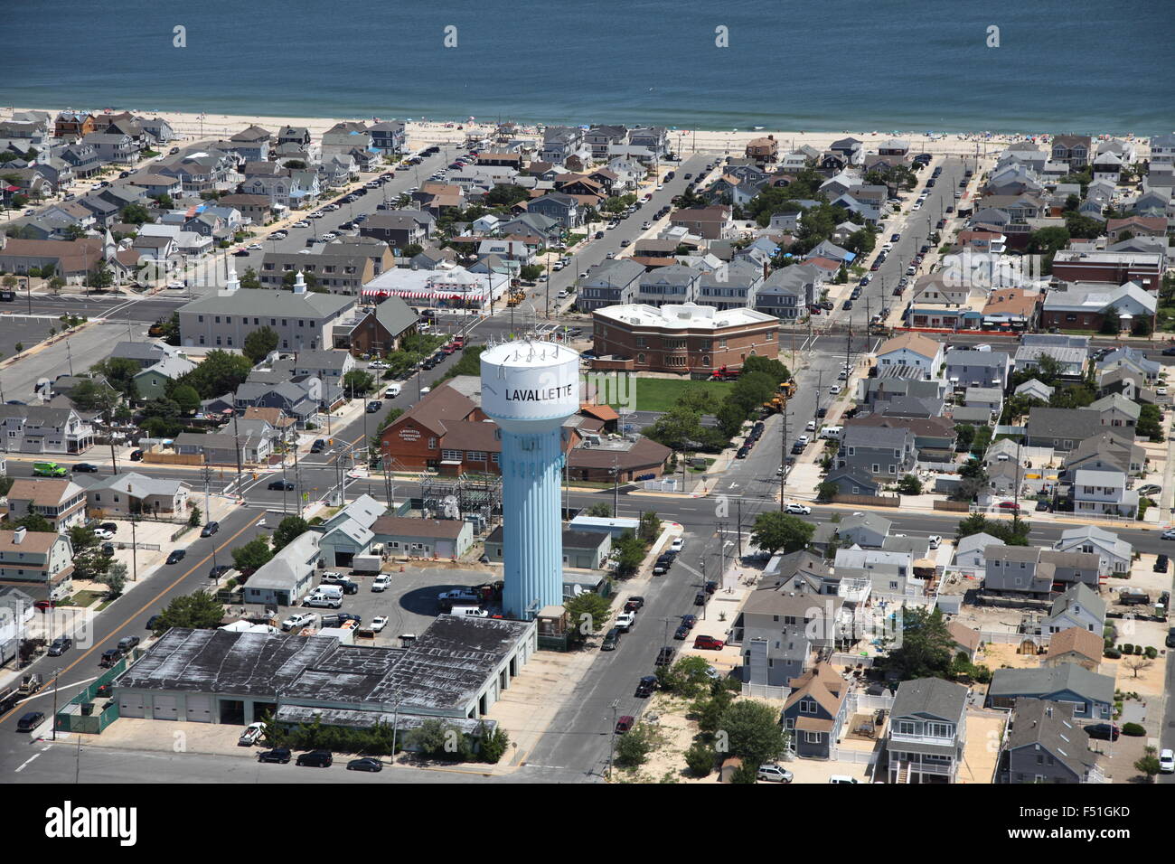 Luftaufnahme von Lavalette, New Jersey Stockfoto