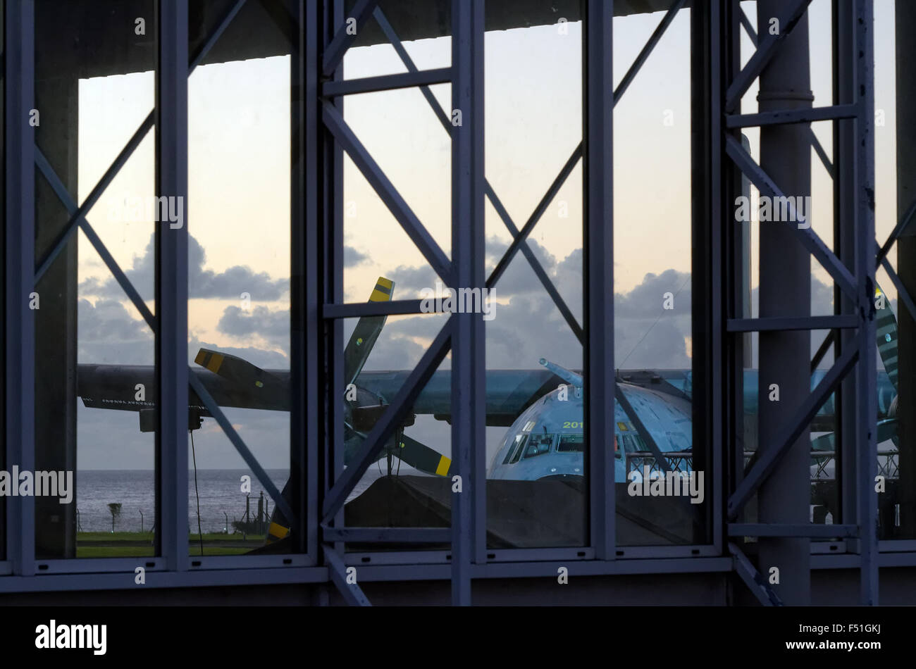 Vor der Abreise Zeremonie der C160 Transall ETOM 50, welche dauerhaft verlassen La Réunion. Stockfoto
