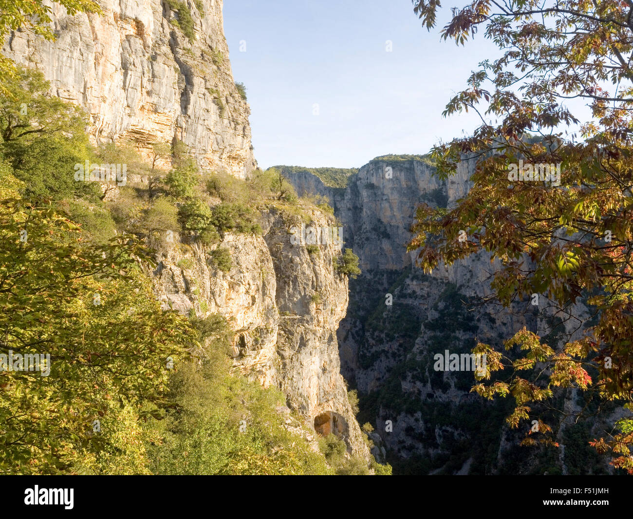 Vikos-Aoos Nationalpark, Griechenland Stockfoto