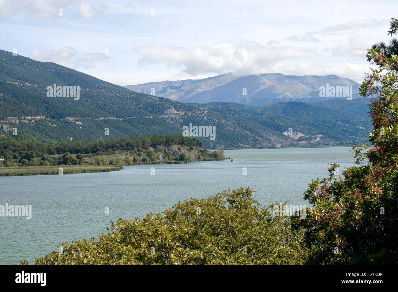 Fluss Aoos in der Vikos-Aoos Nationalpark, Griechenland Stockfoto