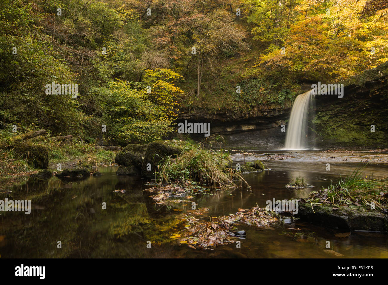 Die Wasserfälle von Brecon Beacons Stockfoto