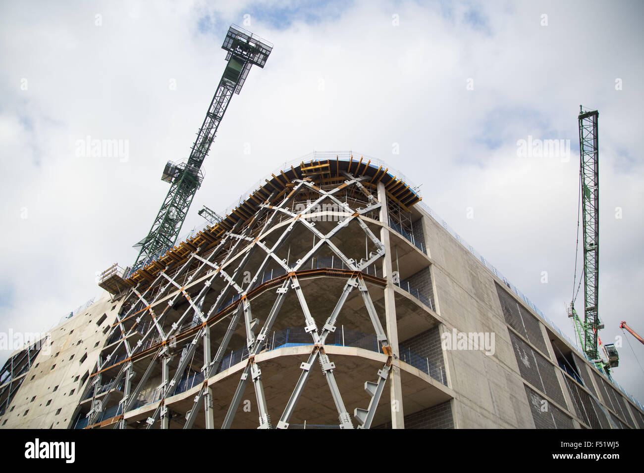 Victoria Gate Einkaufszentrum im Bau in Leeds, West Yorkshire, Großbritannien. Stockfoto