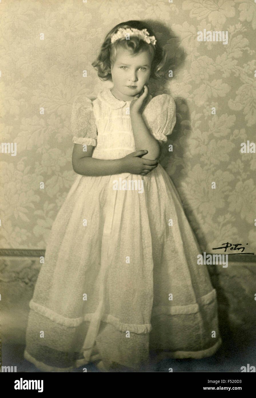 Das kleine Mädchen Prinzessin Maria Gabriella von Savoyen, Italien Stockfoto