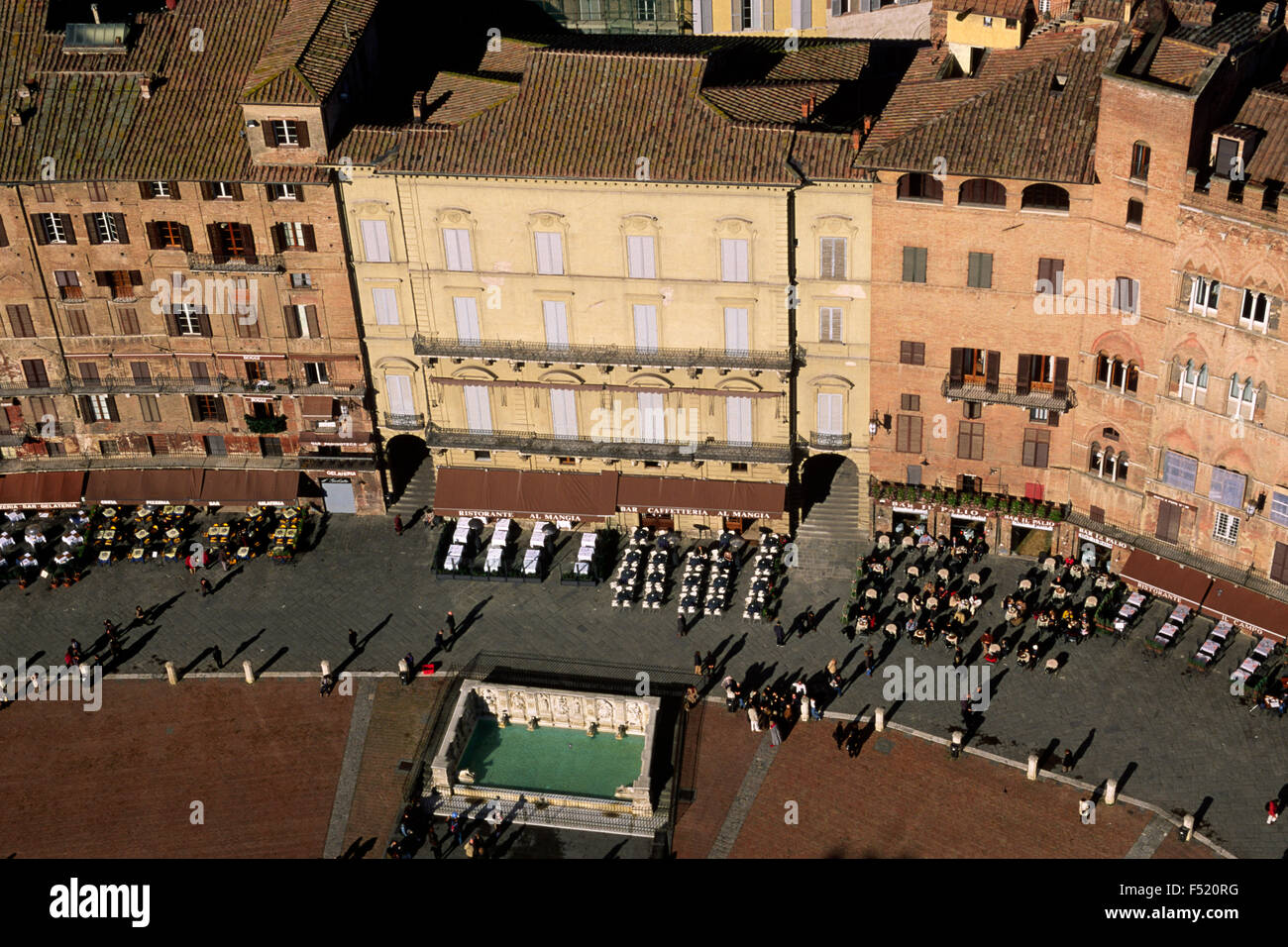 Italien, Toskana, Siena, Piazza del Campo Stockfoto