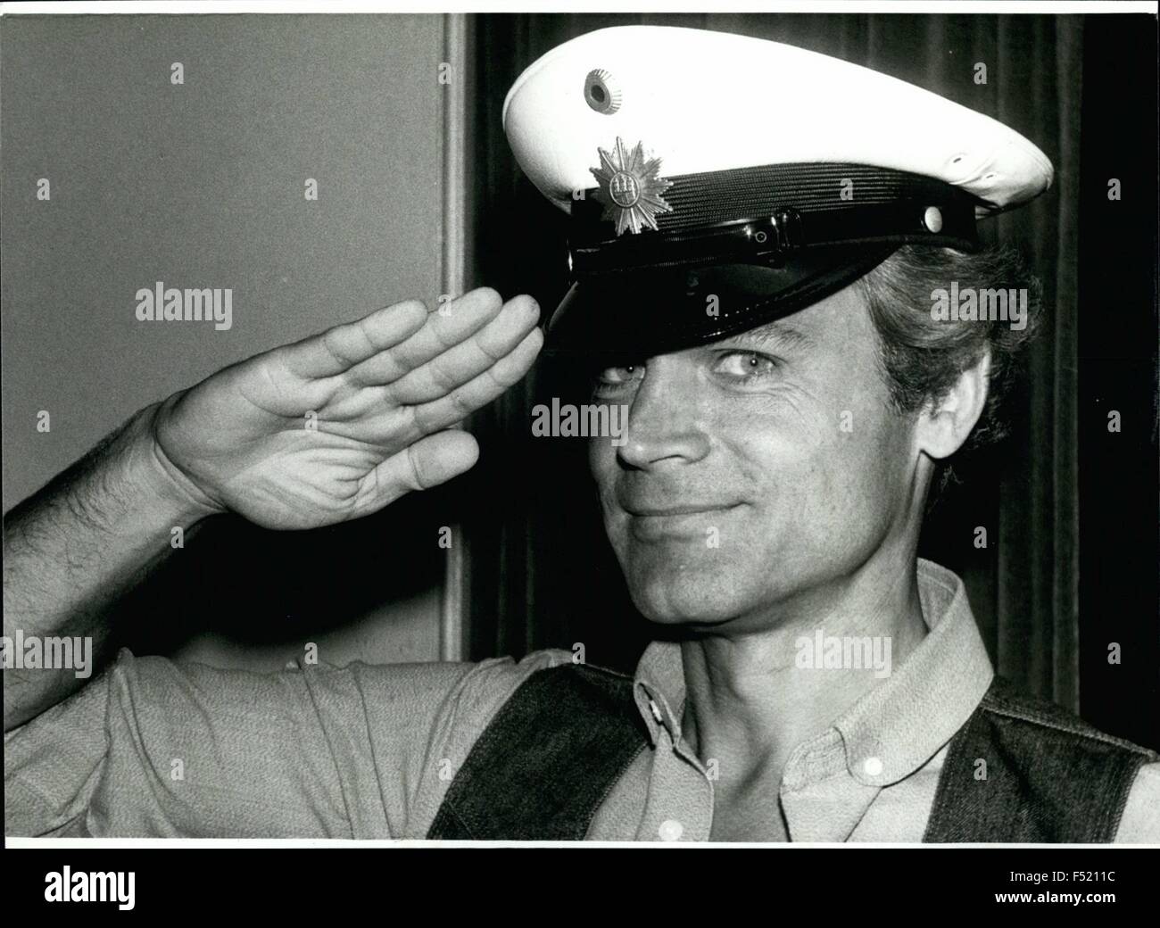 1972 Terence Hill eingeführt in Hamburg seinen neuesten Film '' The Supercop " Es besteht