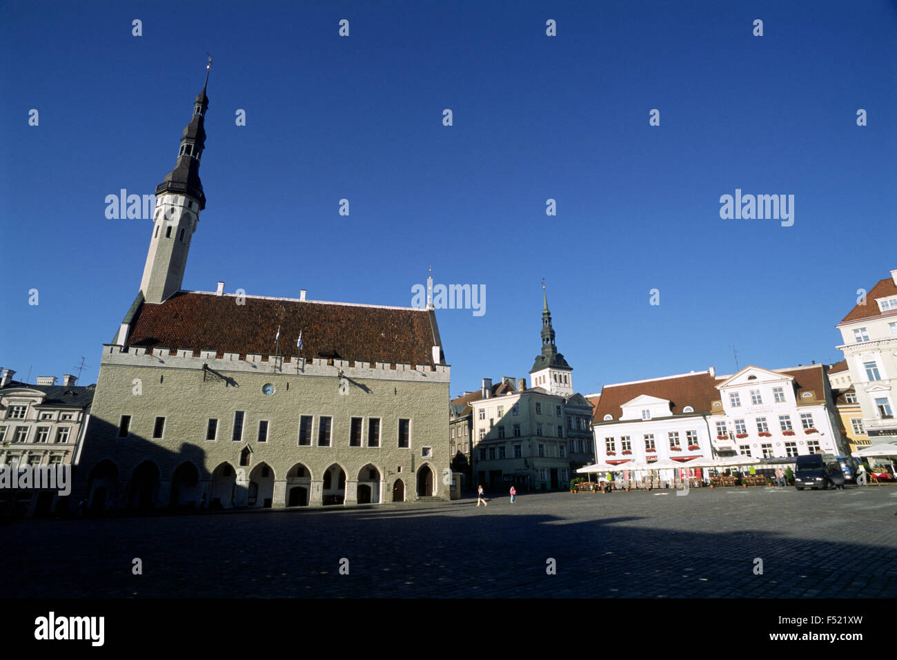 Estland, Tallinn, Raekoja Plats, Rathaus Stockfoto