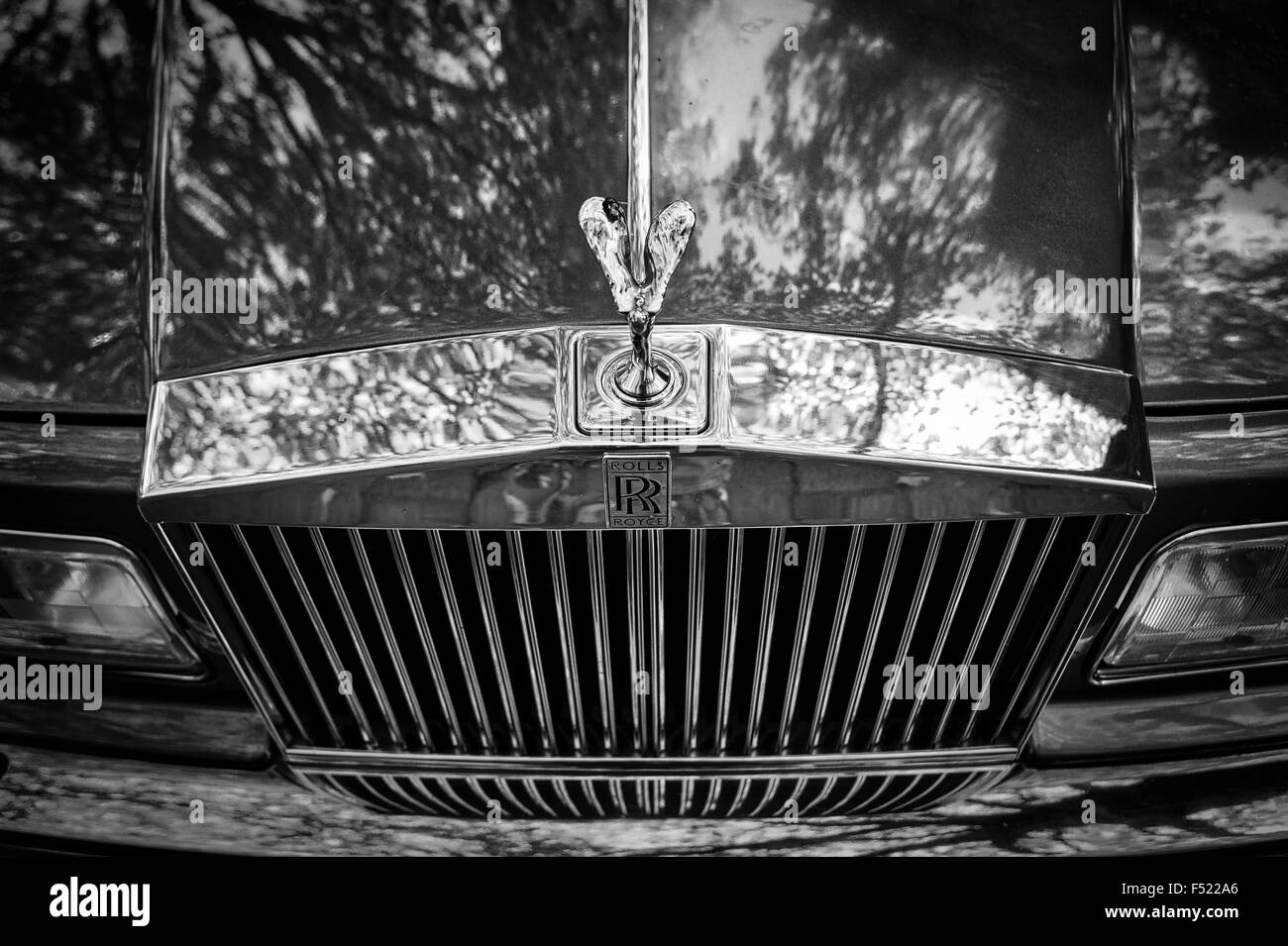 Chrom Grill von Rolls-Royce Oldtimer Stockfoto